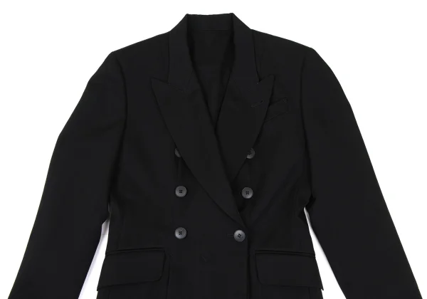Jean Paul GAULTIER FEMME Wool Back Pleats Double Breasted Jacket K-172627_003