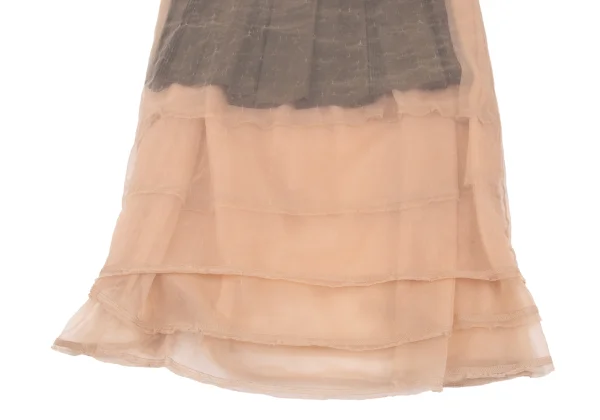 COMME des GARCONS Gathered Switching Multi-layered Mesh Skirt K-172629_007