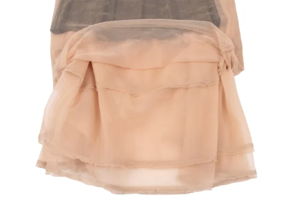 COMME des GARCONS Gathered Switching Multi-layered Mesh Skirt K-172629_009