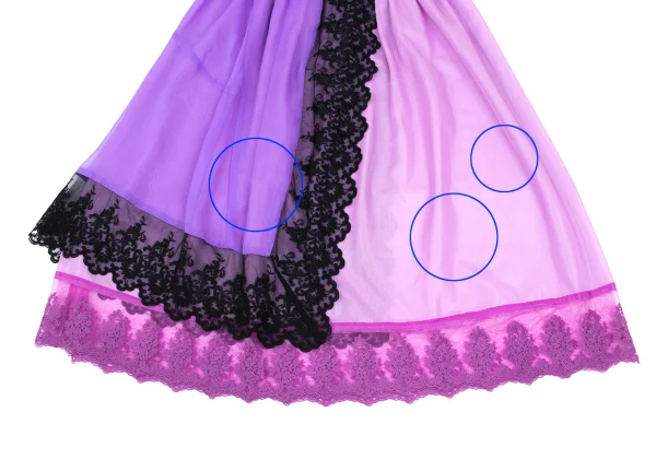COMME des GARCONS Lace Switching Layered Sheer Skirt K-172630_008