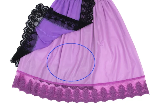 COMME des GARCONS Lace Switching Layered Sheer Skirt K-172630_012
