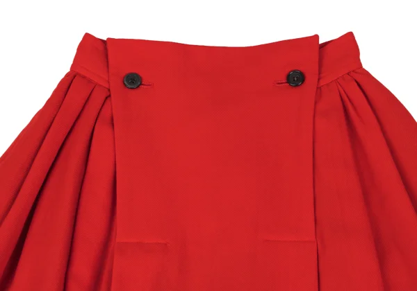 COMME des GARCONS Wool Lace Patch Skirt K-172631_003