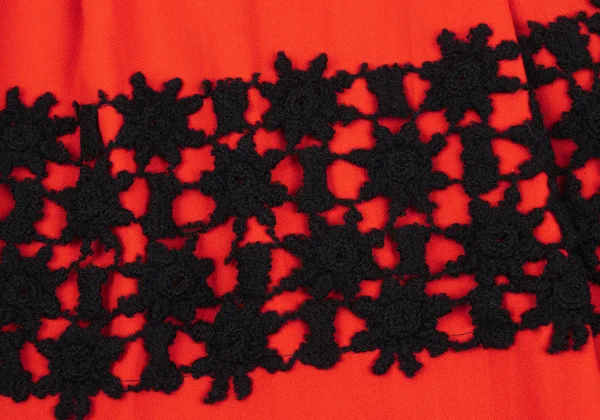 COMME des GARCONS Wool Lace Patch Skirt K-172631_012