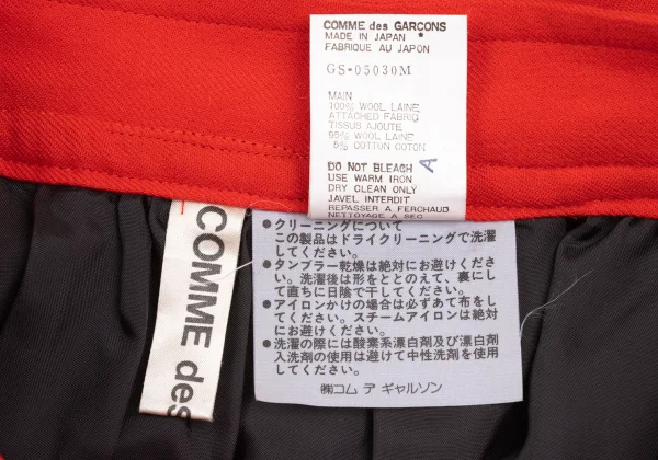 COMME des GARCONS Wool Lace Patch Skirt K-172631_018