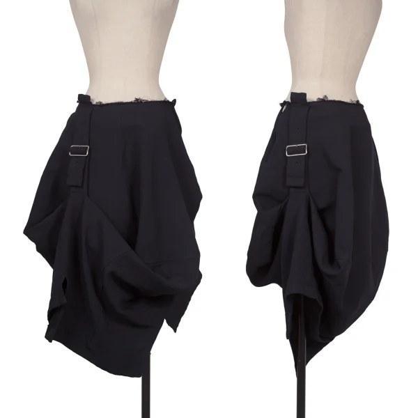 COMME des GARCONS Three Dimensional Cut Out Skirt Navy S K-172632_001