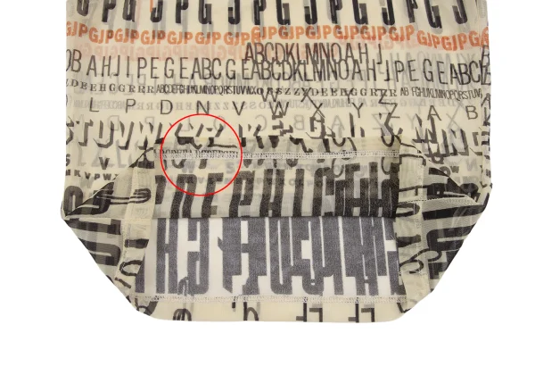JPG by GAULTIER Logo Alphabet Print Mesh Tank Top K-172633_010