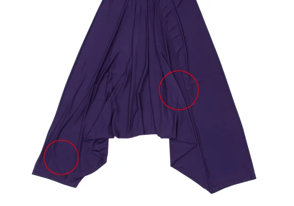 ISSEY MIYAKE Curved Seam Stretch Dropped Crotch Pants K-172635_007