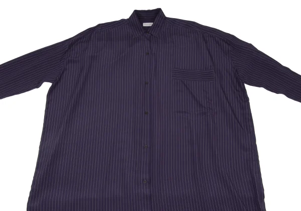DRIES VAN NOTEN Silk Stripe Shirt Dress K-172638_003