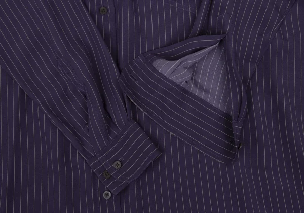 DRIES VAN NOTEN Silk Stripe Shirt Dress K-172638_007