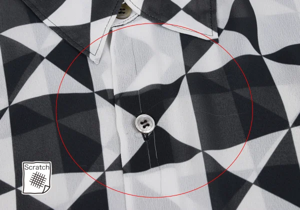 tricot COMME des GARCONS Poly Chiffon Geometric Blouse K-172639_004