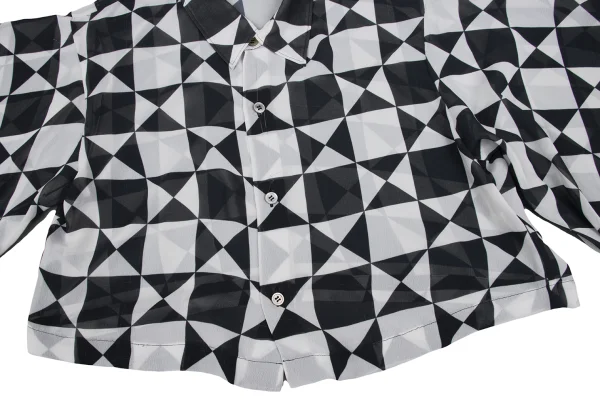 tricot COMME des GARCONS Poly Chiffon Geometric Blouse K-172639_008
