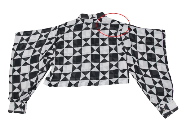 tricot COMME des GARCONS Poly Chiffon Geometric Blouse K-172639_011