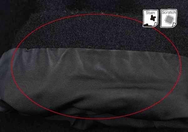 COMME des GARCONS Wool Mossa Hem Layered Jacket K-172640_010
