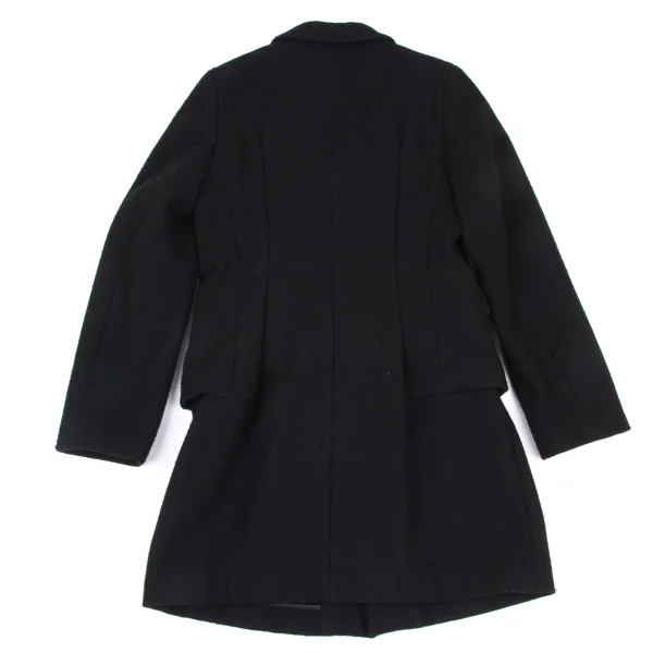 COMME des GARCONS Wool Mossa Hem Layered Jacket K-172640_016