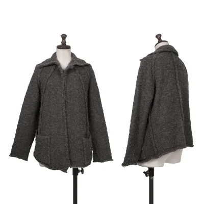 Y's Tuck Wool Knit Jacket