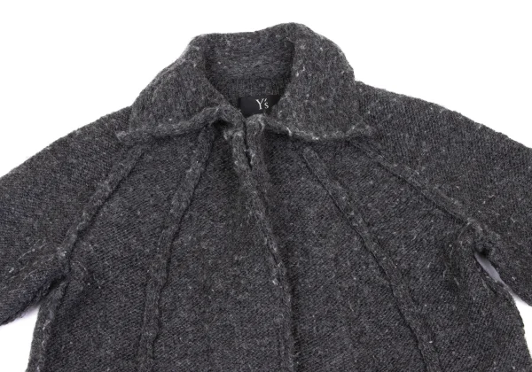 Y's Tuck Wool Knit Jacket K-172643_003
