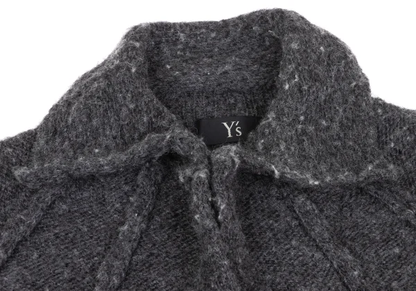 Y's Tuck Wool Knit Jacket K-172643_004
