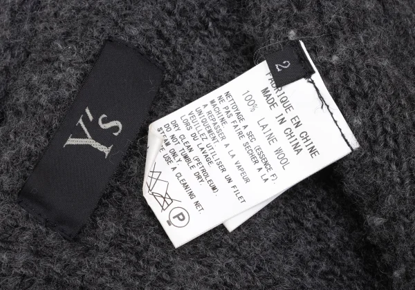 Y's Tuck Wool Knit Jacket K-172643_013