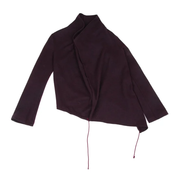 Y's Wool Asymmetry Snap Button Cardigan K-172644_002