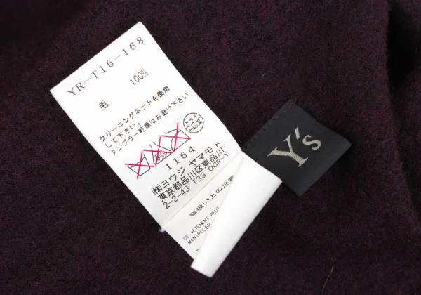 Y's Wool Asymmetry Snap Button Cardigan K-172644_016