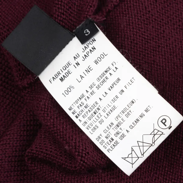 Y's Wool Turtle Neck Knit Sweater K-172646_014