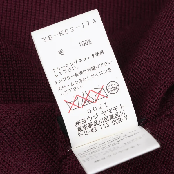 Y's Wool Turtle Neck Knit Sweater K-172646_015
