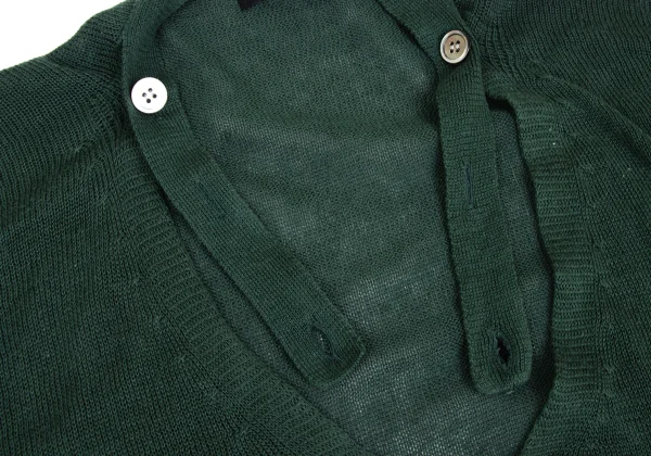 Y's Neck Button Cotton Silk Knit Top K-172648_006