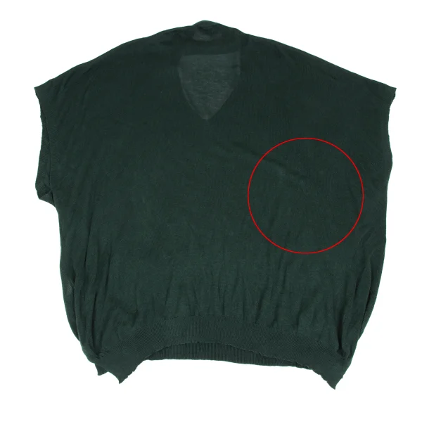 Y's Neck Button Cotton Silk Knit Top K-172648_015