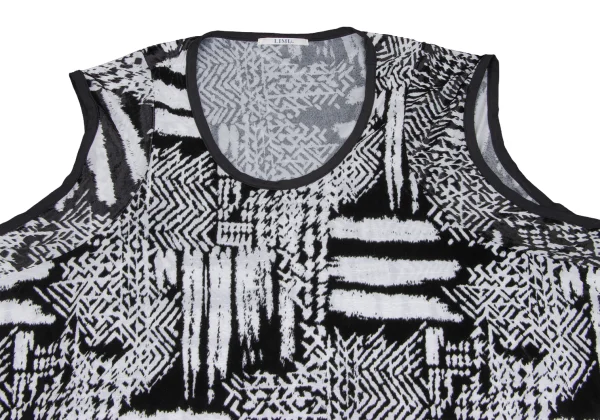 LIMI feu Opal Printed Wide Sleeveless Top K-172655_003
