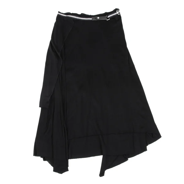 ISSEY MIYAKE Cut-off Layered Belted Skirt K-172656_002