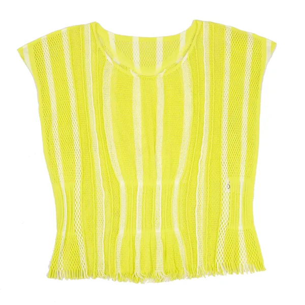 ISSEY MIYAKE A-POC INSIDE Striped Print Mesh Sleeveless Top K-172658_002