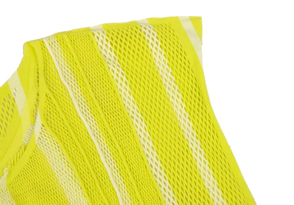 ISSEY MIYAKE A-POC INSIDE Striped Print Mesh Sleeveless Top K-172658_005