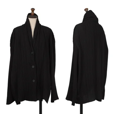 ISSEY MIYAKE Pleats Shawl Collar Jacket