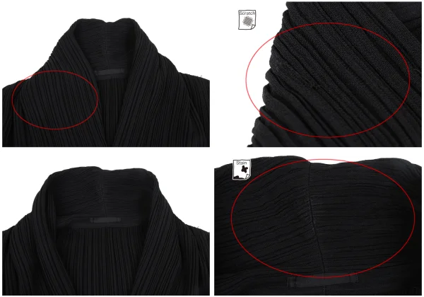 ISSEY MIYAKE Pleats Shawl Collar Jacket K-172662_005