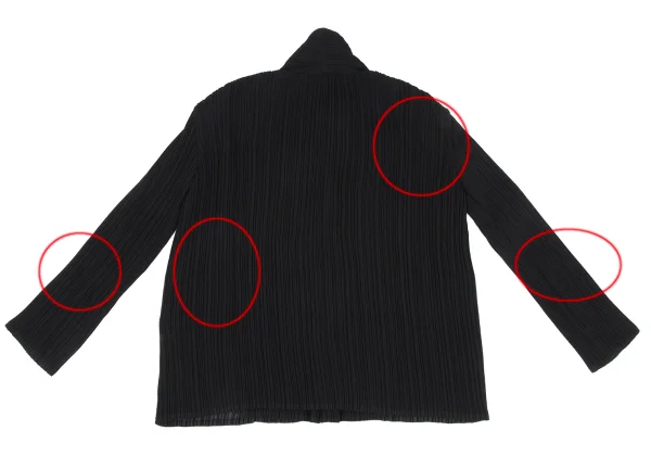 ISSEY MIYAKE Pleats Shawl Collar Jacket K-172662_015