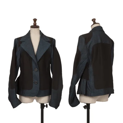 ISSEY MIYAKE A-POC Dyed Cotton Blend Switching Design Jacket