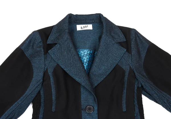 ISSEY MIYAKE A-POC Dyed Cotton Blend Switching Design Jacket K-172665_003