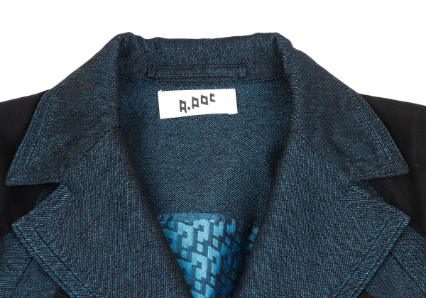 ISSEY MIYAKE A-POC Dyed Cotton Blend Switching Design Jacket K-172665_004