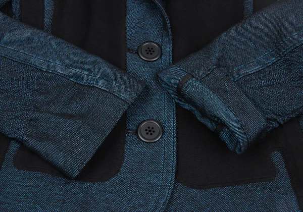 ISSEY MIYAKE A-POC Dyed Cotton Blend Switching Design Jacket K-172665_006