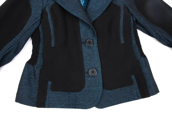 ISSEY MIYAKE A-POC Dyed Cotton Blend Switching Design Jacket K-172665_007