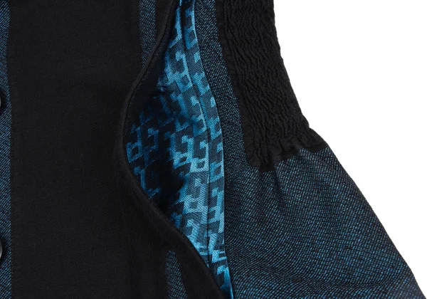 ISSEY MIYAKE A-POC Dyed Cotton Blend Switching Design Jacket K-172665_009