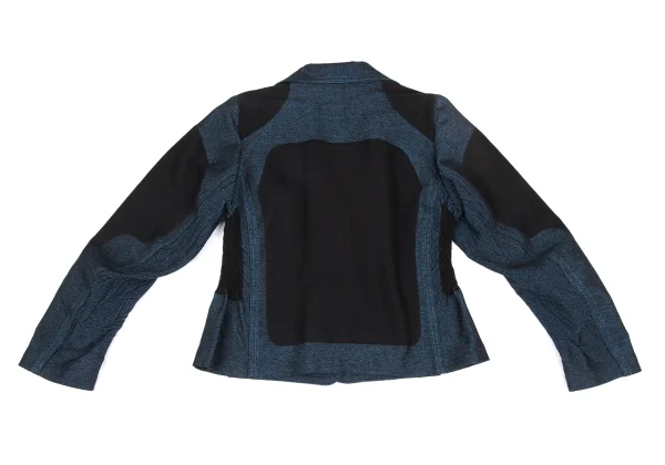 ISSEY MIYAKE A-POC Dyed Cotton Blend Switching Design Jacket K-172665_011