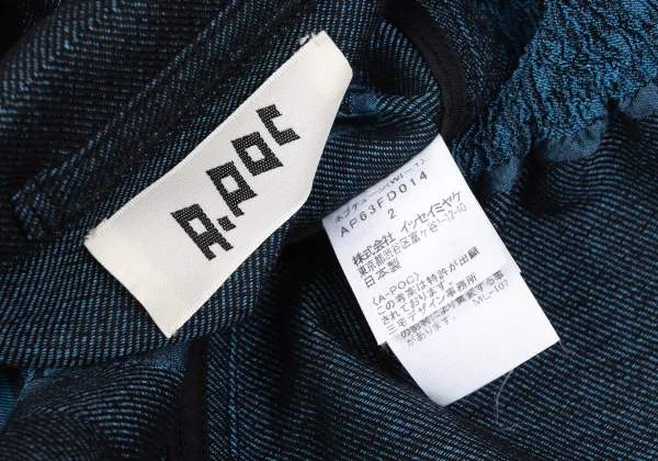 ISSEY MIYAKE A-POC Dyed Cotton Blend Switching Design Jacket K-172665_014