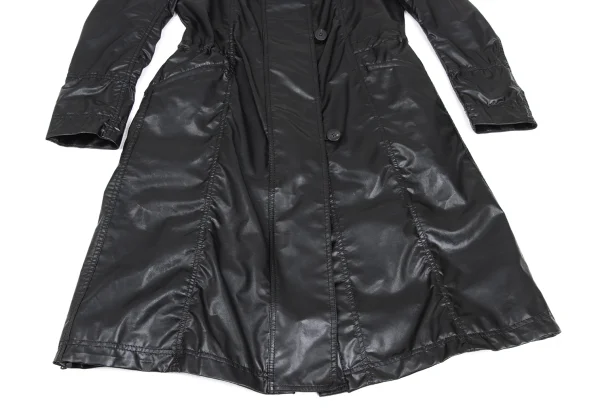 ISSEY MIYAKE Double Zip Stand-collar Coated Coat K-172667_009