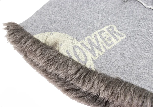 ISSEY MIYAKE AYA TAKANO Space-Print Belted Faux Fur Padded Sweatshirt Jacket K-172668_010