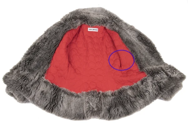 ISSEY MIYAKE AYA TAKANO Space-Print Belted Faux Fur Padded Sweatshirt Jacket K-172668_012