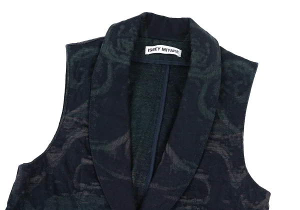 ISSEY MIYAKE A-POC INSIDE Stretch Cotton Graphic Jacquard Vest K-172671_003