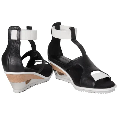 ISSEY MIYAKE Metal & Wood Heel Sandal