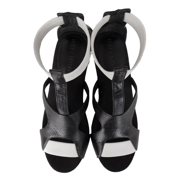 ISSEY MIYAKE Metal & Wood Heel Sandal K-172672_002