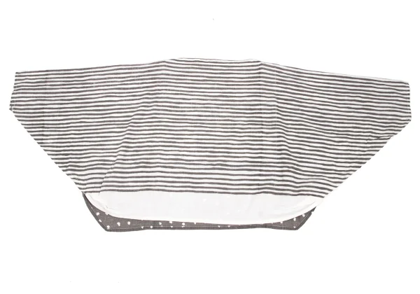 ISSEY MIYAKE Cotton Linen Line Printed Top K-172674_002